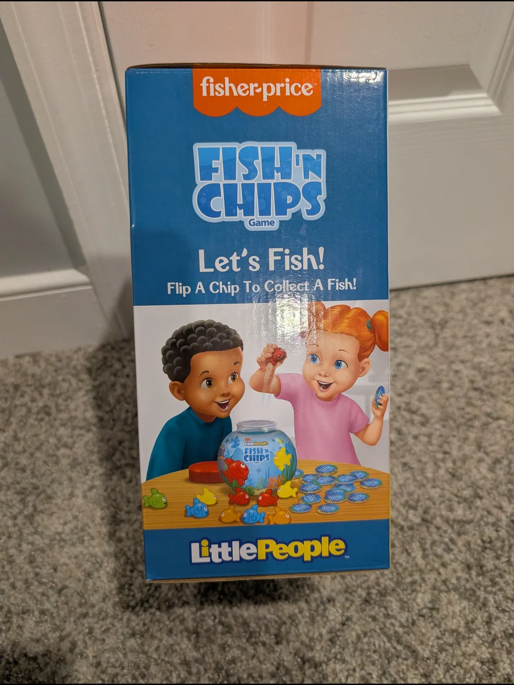 NIB Fisher-Price Little People Fish'n Chips Game - Orange & Blue